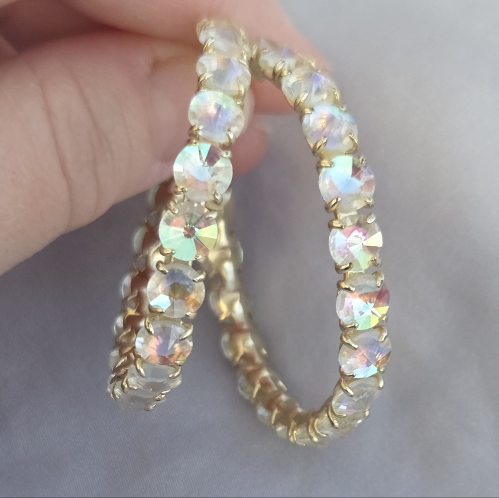 Kendra Scott Jolie Hoop Earrings In Gold Setting